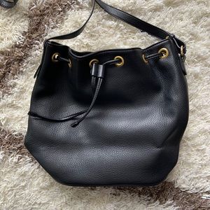 Old Navy Black Bucket Bag